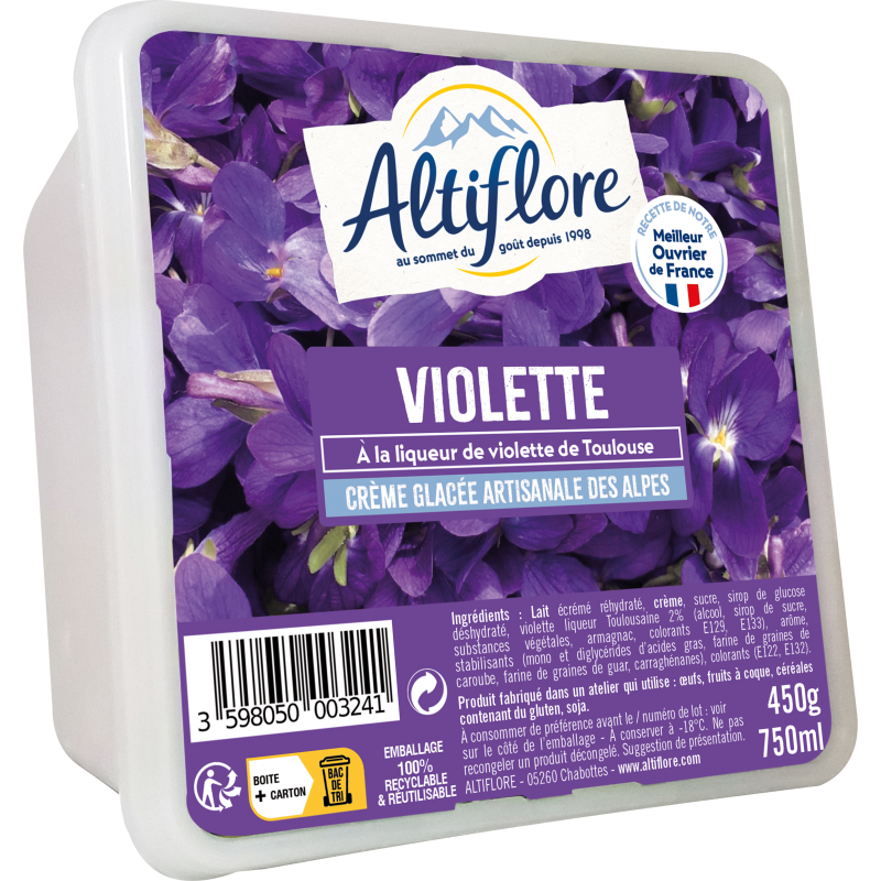 Barre En Bois REZYWOOD Violet Bleu Glace - 71x23x5cm, Durable, Made In Germany
