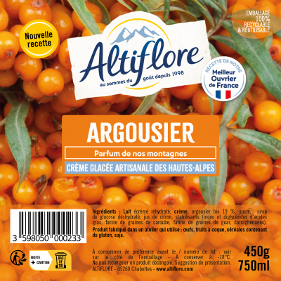 Crème glacée à l'Argousier