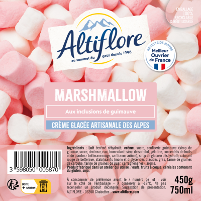 Crème glacée Marshamallow...