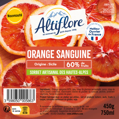 Sorbet Orange Sanguine 60%...