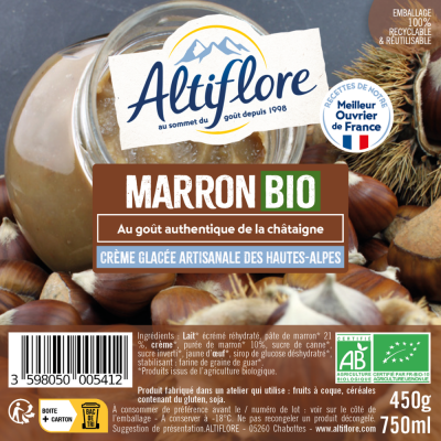 Crème glacée Bio Marron au...